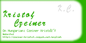 kristof czeiner business card